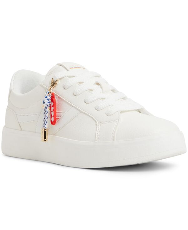アルド レディース シューズ スニーカー レース ALDO Women's Lace-Up Charm Athletic Sneakers White ホワイト