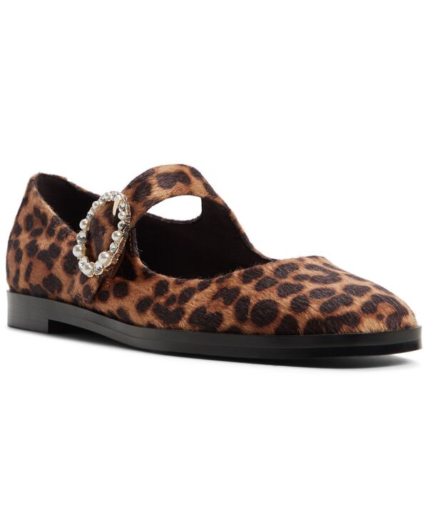 アルド レディース シューズ パンプス ALDO Women's Arabbella Mary Jane Almond Toe Flats Pony|ReVida 店