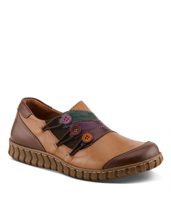 スプリングステップ レディース シューズ パンプス カラーブロック レザー Spring Step Neeta Colorblock Leather Slip-On Shoe with Removable Insole and Flexible Comfort Sole Camel multi キャメル
