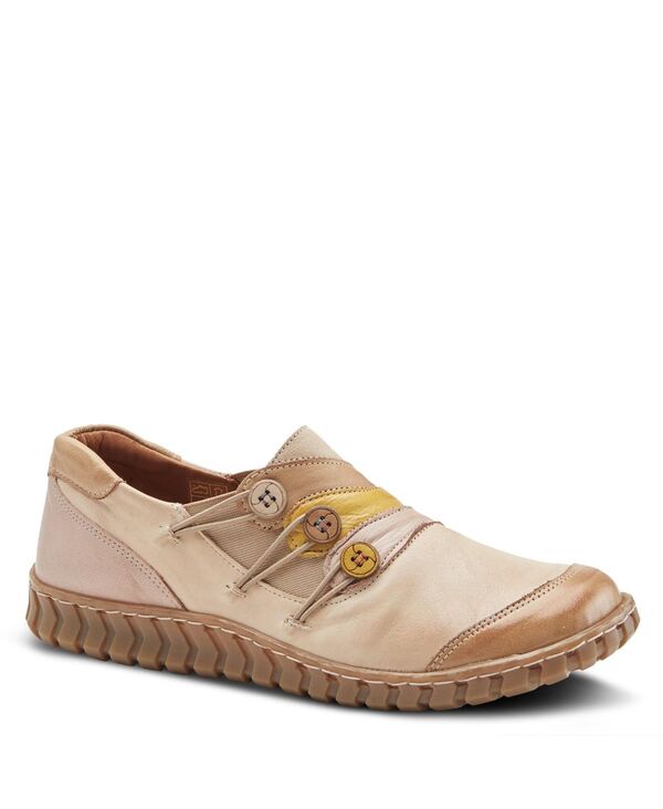 スプリングステップ レディース シューズ パンプス カラーブロック レザー Spring Step Neeta Colorblock Leather Slip-On Shoe with Removable Insole and Flexible Comfort Sole Tan multi タン
