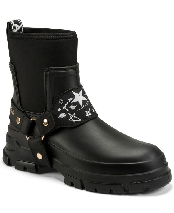 カール ラガーフェルド レディース シューズ ブーツ・レインブーツ KARLAGERFELD PARIS Women's Ranelle Rain Boots Black ブラック