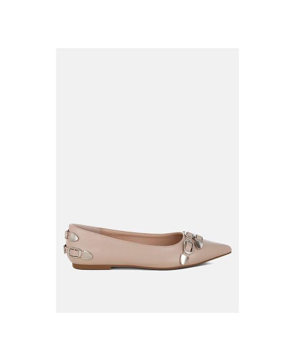 ロンドンラグ レディース シューズ パンプス London Rag Womens Golini Belt Buckle Detail Ballerinas Light beige ベージュ