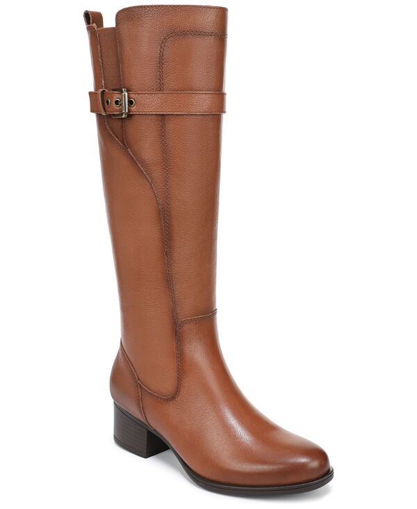 ナチュライザー レディース シューズ パンプス ブーツ Naturalizer Women's Kenna Knee High Boots Regular Wide Calf & Extra Wide Calf English Tea Leather|ReVida 店