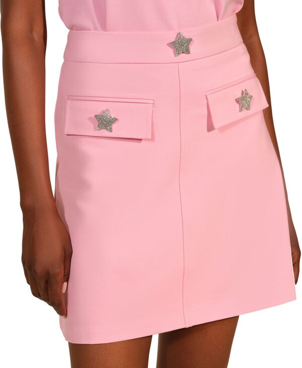 イザックミズラヒ レディース ボトムスカート ミニ Isaac Mizrahi Women's Ponte Pocket Mini Skirt Sweet Lilac ライラック｜ReVida 店