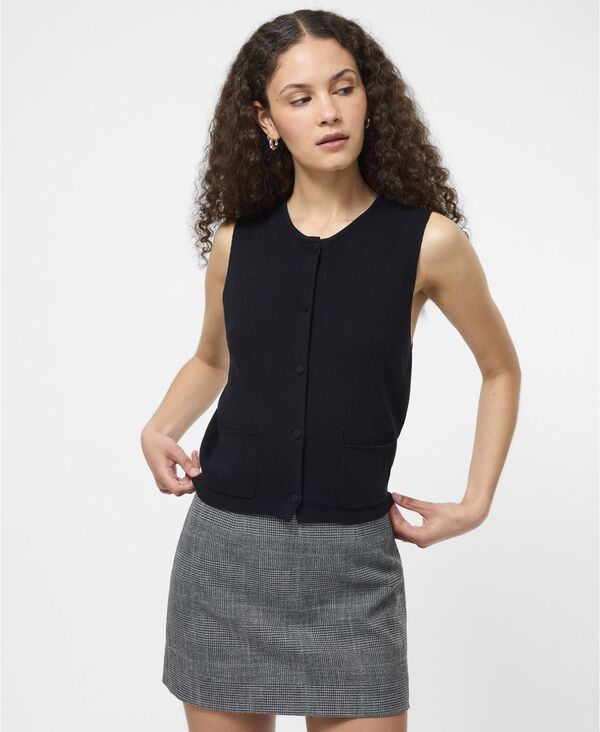 フレンチコネクション レディース アウター ニット・セーター ノースリーブ カーディガン French Connection Women Cozysoft Sleeveless Cardigan Black ブラック