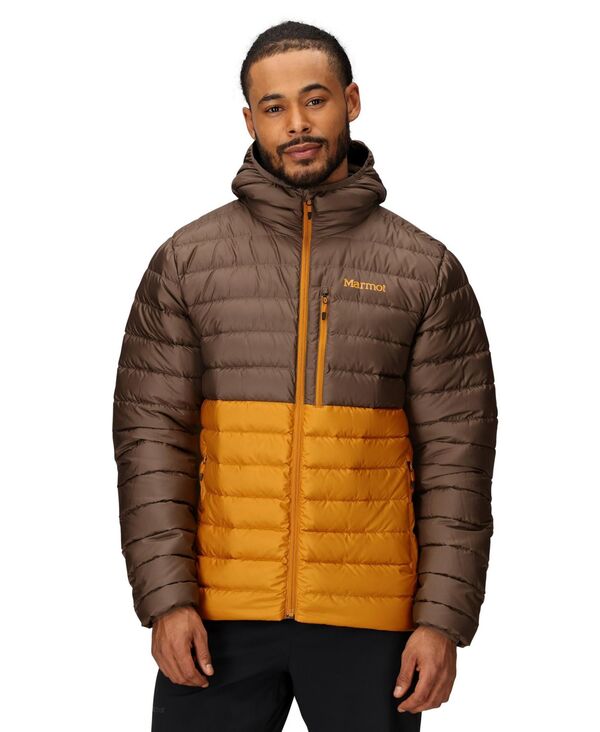 マーモット メンズ アウター ジャケット・ブルゾン フーデッドジャケット Marmot Men's Highlander Puffer Hooded Jacket Claystone/Honey glaze