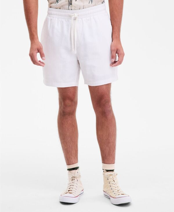 サンストーン メンズ ボトムス ハーフパンツ・ショーツ ショートパンツ リネン Sun + Stone Men's Chase Regular-Fit 6\