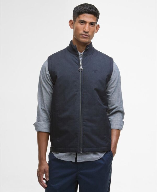 バブアー メンズ アウター ジャケット・ブルゾン ベスト ニット ジレ Barbour Men's Dryburn Knitted Gilet Full-Zip Vest Navy ネイビー
