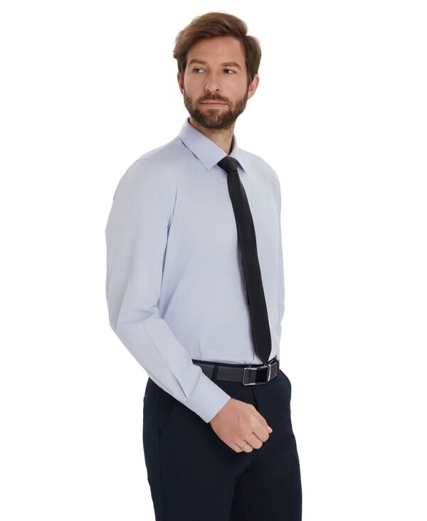 アルファニ メンズ トップス プルオーバー Alfani Men\u0027solid Slim-Fit Dresshirt Lilac Whisper 紫はしどい