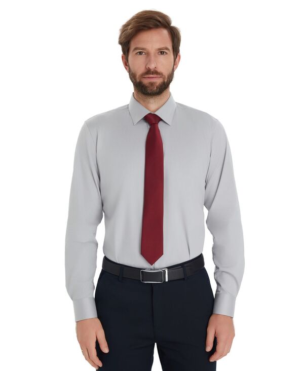 アルファニ メンズ トップス プルオーバー Alfani Men\u0027solid Slim-Fit Dresshirt Misty Harbor