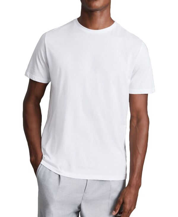 レイス メンズ トップス Tシャツ クルーネック コットン REISS Men's Cotton Crew Neck T-Shirt White ホワイト 11,701円