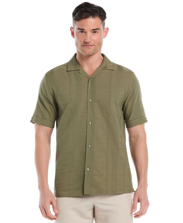 キューバベラ メンズ トップス シャツ トール Cubavera Men's Big & Tall Seersucker Stripe Short Sleeveshirt Olivine ストライプ
