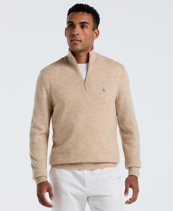 オリジナルペンギン メンズ アウター ニット・セーター Original Penguin Men's Quarter-Zip Slim-Fit Sweater Birch 12,766円