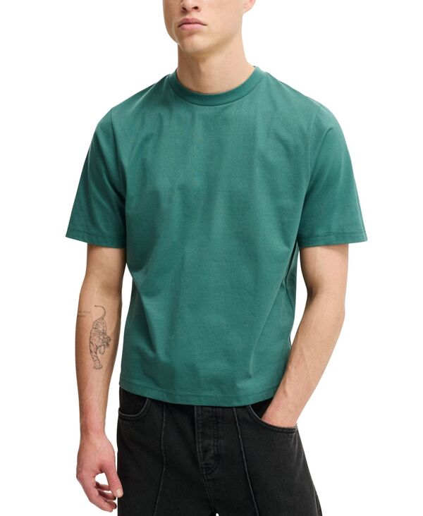 コットンオン メンズ トップス Tシャツ クロップド COTTON Men's Cropped Fit-Shirt Green グリーン