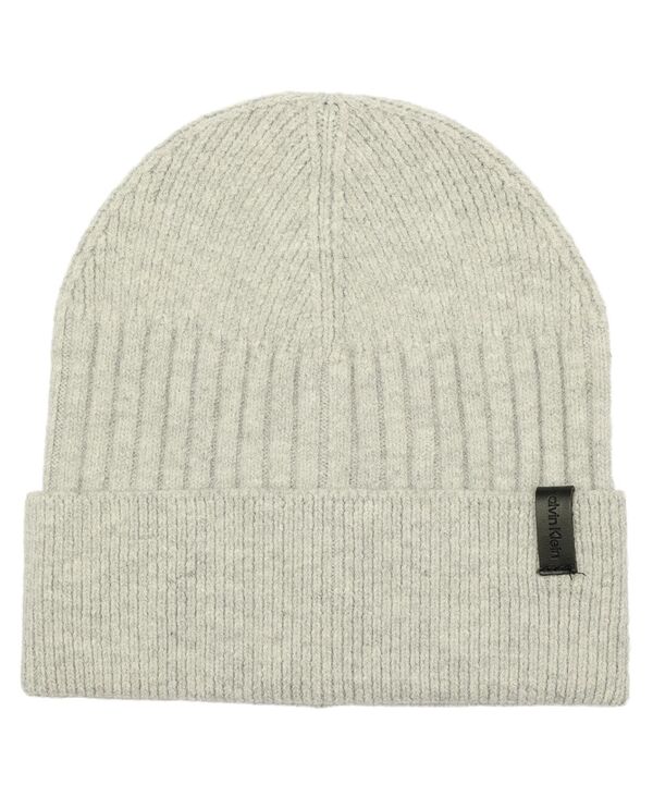カルバンクライン メンズ アクセサリー 帽子 Calvin Klein Men's Mixed Stitch Beanie Gray グレー