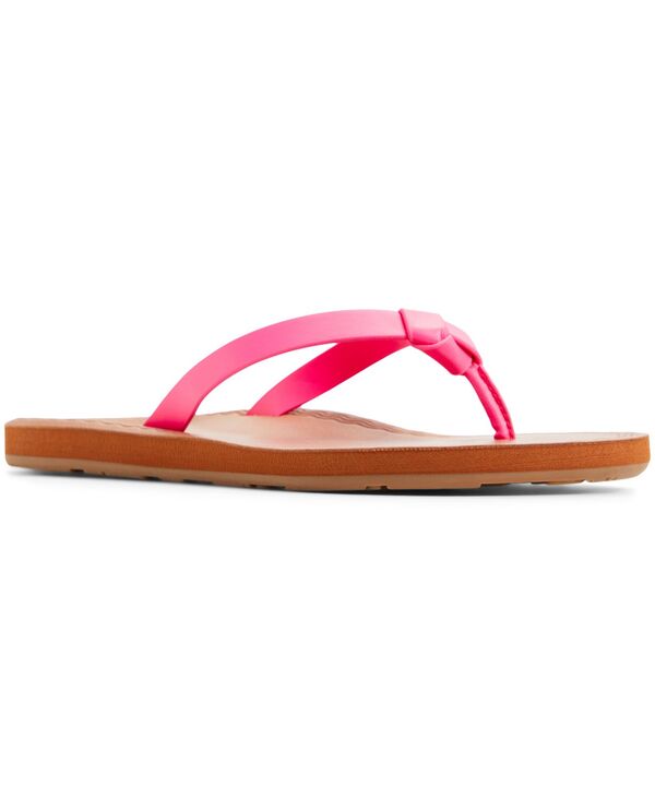 ロキシー レディース シューズ サンダル Roxy Women's Luv Me Knot Flip Sandals Hot Pink ピンク｜ReVida 店