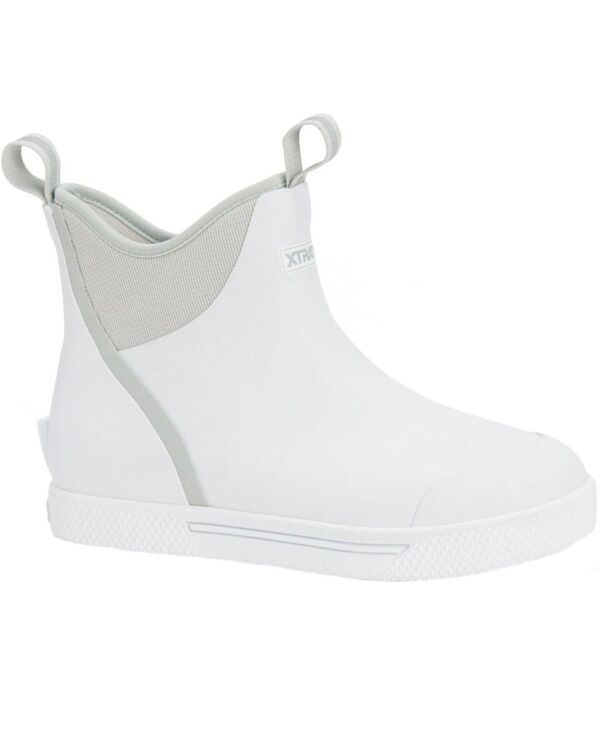 エクストラタフ メンズ シューズ ブーツ・レインブーツ アンクル ヒール XTRATUF Men's Wheelhouse Ankle Deck Boot White ホワイト