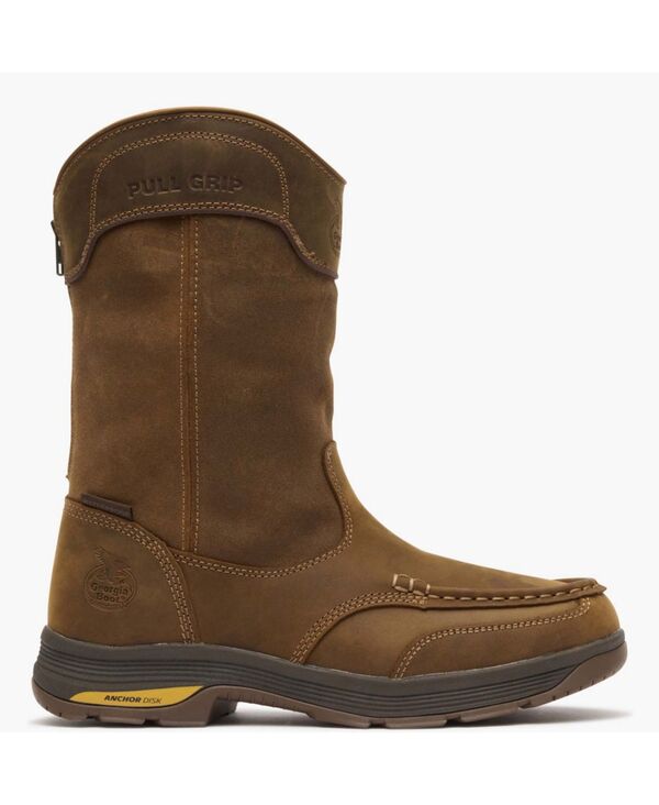 ジョージブーツ メンズ シューズ ブーツ・レインブーツ GEORGIA BOOT Men\u0027s AthensuperLyte Waterproof Wellington Pull-On Boot Brown 赤銅色