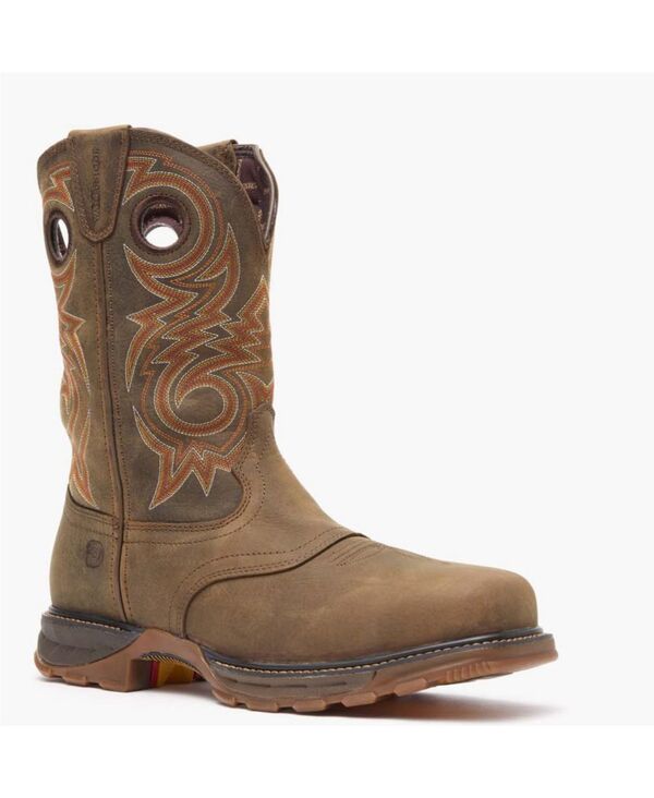 ドゥランゴ メンズ シューズ ブーツ・レインブーツ Durango Men\u0027s Maverick XP Composite Toe Waterproof Western Work Boot Brown 赤銅色