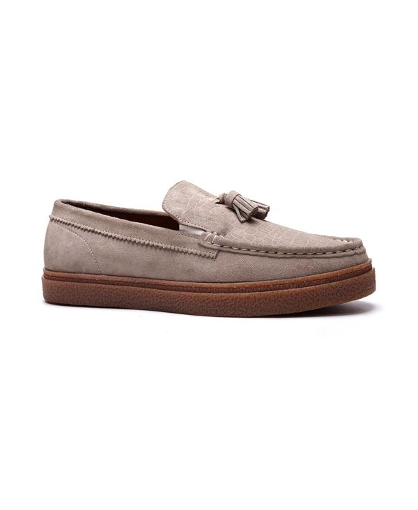 カルロスサンタナ メンズ シューズ スリッポン・ローファー Carlos by Carlosantana Men's Baez Tasseloafers Earth gray suede グレー 31,720円