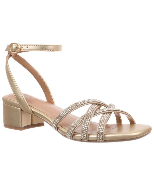 スタイルアンドコー レディース シューズ サンダル ヒール Style & Co Women's Vidaaa Block Heel Embellished Sandals Gold ゴールド｜ReVida 店