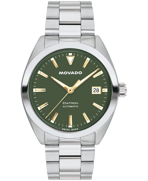 モバド メンズ アクセサリー 腕時計 Tシャツ Movado Men's Datron Swiss Automatic Stainlessteel Watch 40mm Silver-tone シルバー｜ReVida 店 213,400円