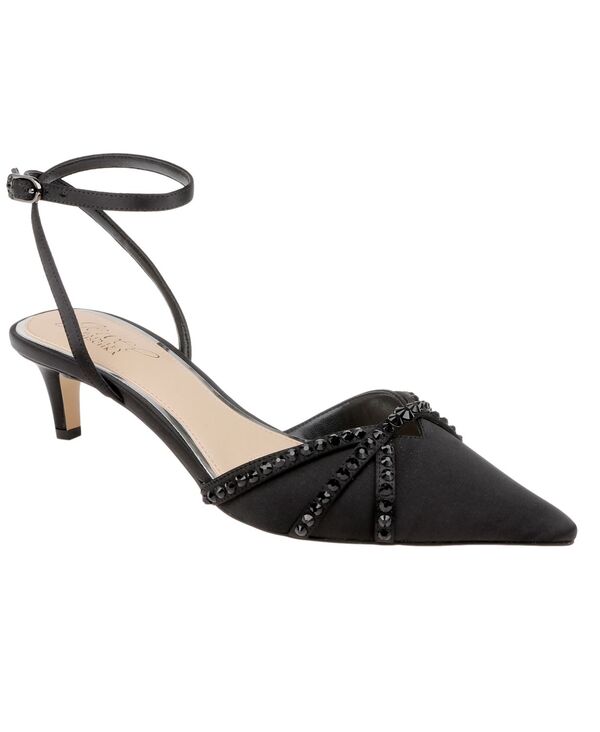 ジュウェルダグレイミシュカ レディース シューズ パンプス Jewel Badgley Mischka Women's Indra Pointed Toe Pumps Black Satin ブラック