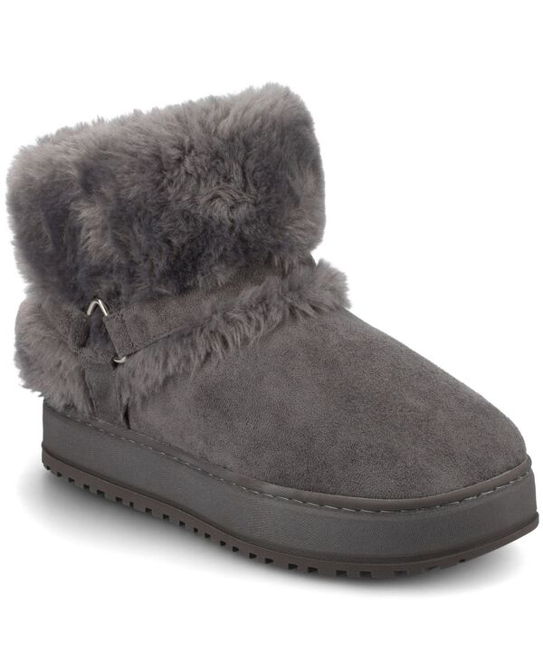 ジュルネ コレクション レディース シューズ ブーツ・レインブーツ Journee Collection Women's Thada Round Toe Booties Gray グレー｜ReVida 店