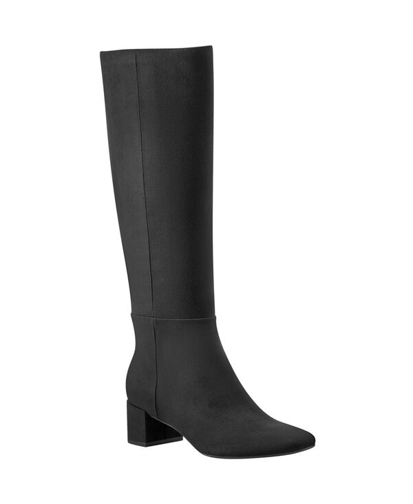 バンドリーノ レディース シューズ ブーツ・レインブーツ トール ヒール Bandolino Women's Addyson Tall Block Heel Dress Boots Regular & Wide Calf Black ブラック｜ReVida 店