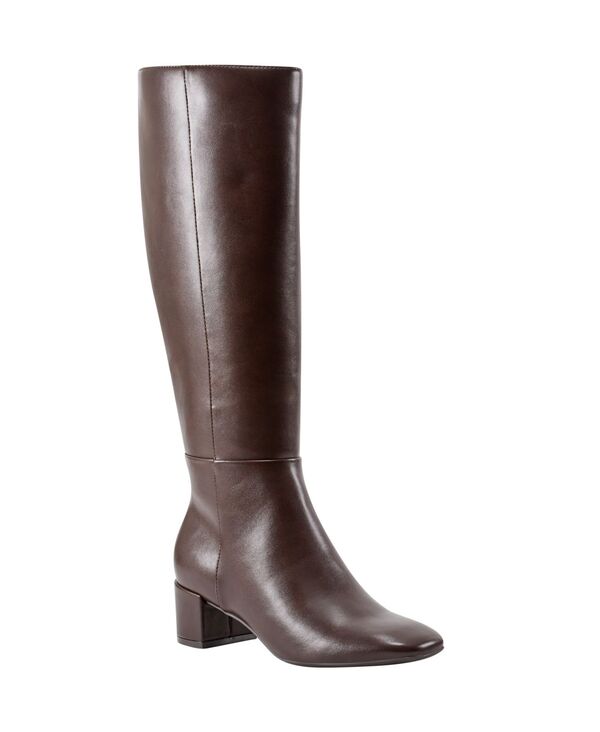 バンドリーノ レディース シューズ ブーツ・レインブーツ トール ヒール Bandolino Women's Addyson Tall Block Heel Dress Boots Regular & Wide Calf Dark Brown ブラウン