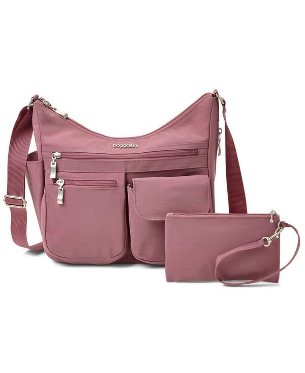 バッガリーニ レディース バッグ Baggallini Women's Everywhere Crossbody Dusty Mauv