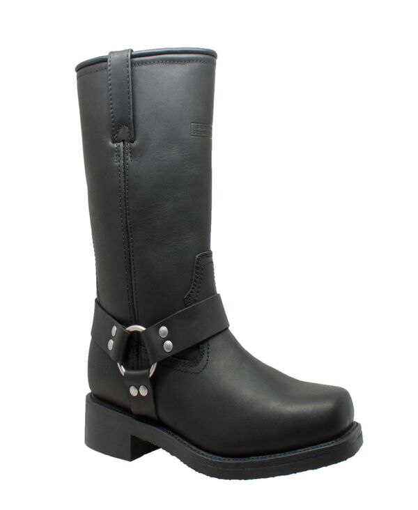 所在地テック メンズ シューズ ブーツ・レインブーツ AdTec RideTecs Men\u0027s 13\" Waterproof Harness Boot Black 黒いこと"
