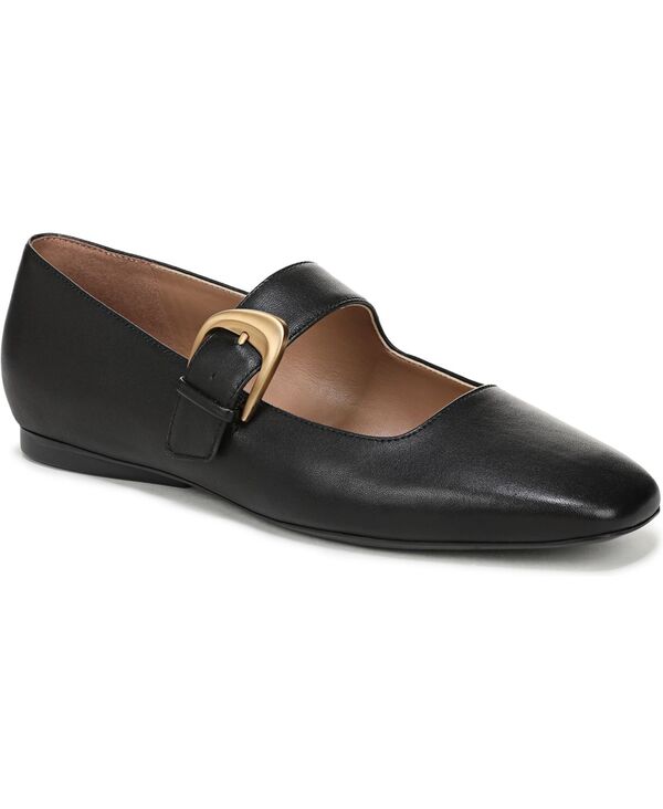 ナチュライザー レディース シューズ パンプス Naturalizer Women's Cosmic Square Toe Mary Jane Ballet Flats Black Leather ブラック