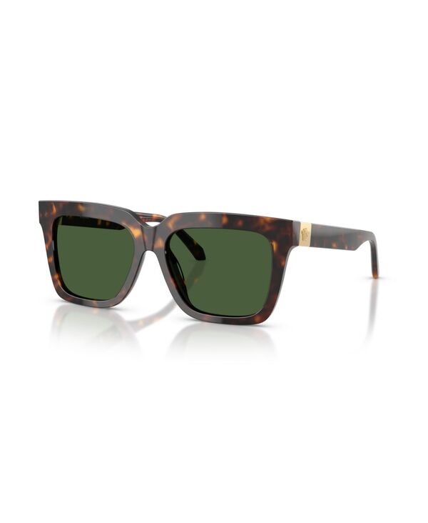 ヴェルサーチ レディース 添え物 サングラス・アイウェア Versace Women\u0027square Sunglasses VE4498 Havana