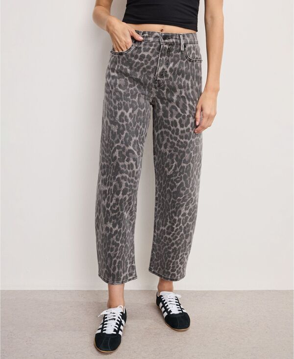 グッドアメリカン レディース ボトムス デニムパンツ プラスサイズ ジーンズ Good American Women's Good Relaxed Baggy High-Rise Jeans Regular and Plus Grey Lucky Leopard グレー 24,600円