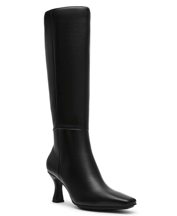 アンクライン レディース シューズ ブーツ・レインブーツ Anne Klein Womens Perfektion Snip Toe Knee High Boots Regular & Wide Calf Black ブラック