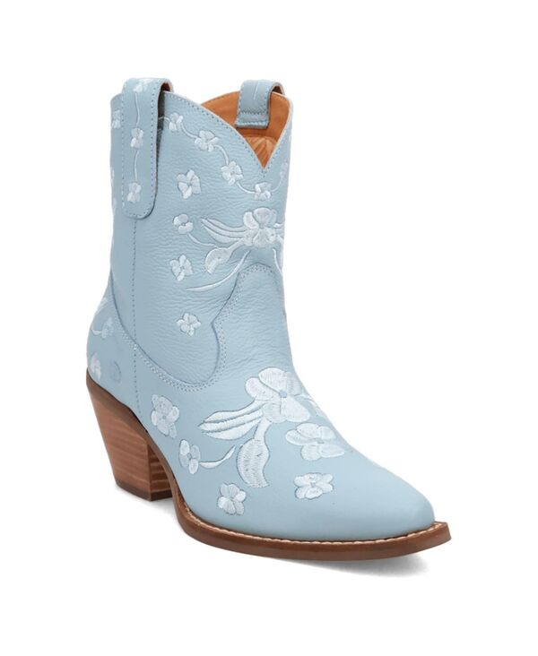 ディンゴ レディース シューズ ブーツ・レインブーツ レザー Dingo Women'sweetheart Leather Bootie Blue ブルー｜ReVida 店