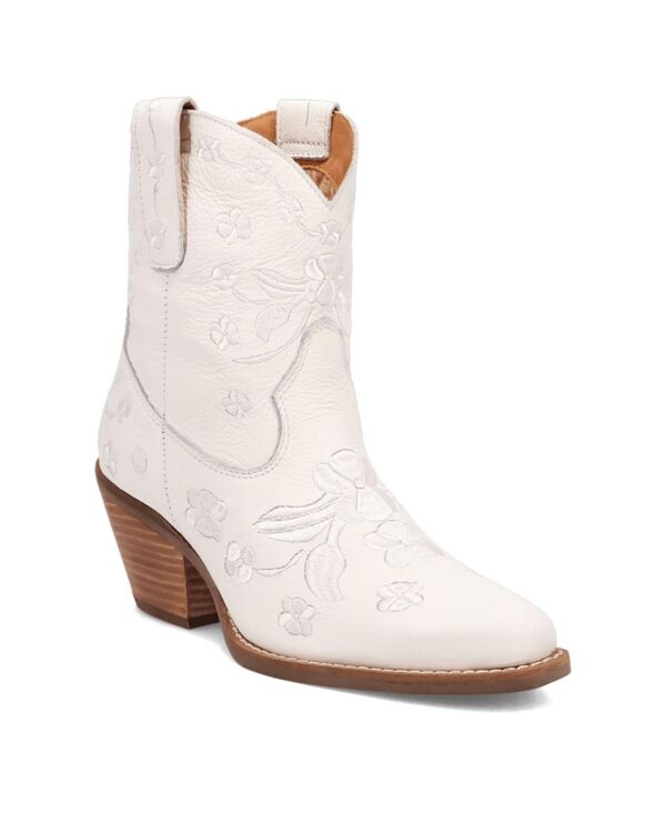 ディンゴ レディース シューズ ブーツ・レインブーツ レザー Dingo Women'sweetheart Leather Bootie White ホワイト