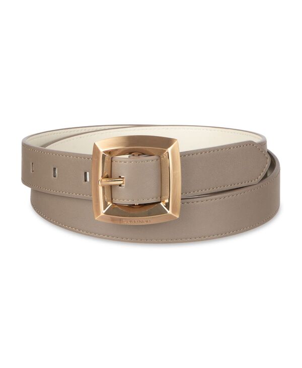 カルバンクライン レディース アクセサリー ベルト Calvin Klein Women's Two-in-One Reversible Puffed Beveledge Buckle Belt Gray/White ホワイト