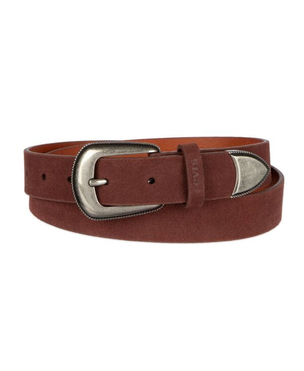 リーバイス レディース アクセサリー ベルト Levi's Women's Western Style Rope Detail Buckle Belt Brown Suede ブラウン