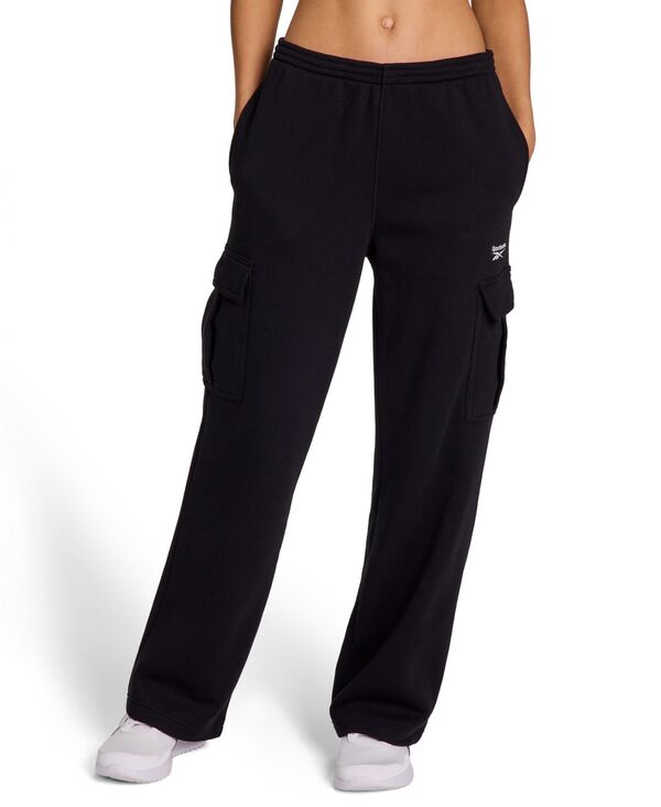 リーボック レディース ボトムス カジュアルパンツ カーゴパンツ ロゴ Reebok Women'smallogo Cargo Pants Black ブラック