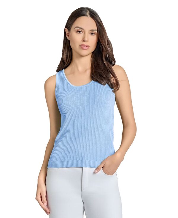 ジョーンズニューヨーク レディース トップス タンクトップ Jones New York Women'scoop Neck Tank Top Chintz Blue ブルー 8,495円