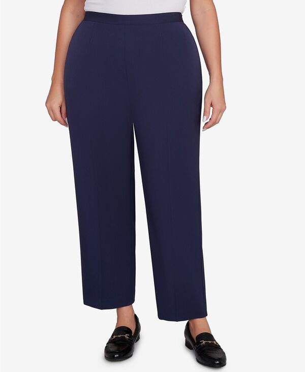 アルフレッド ダナー レディース ボトムス カジュアルパンツ プラスサイズ Alfredunner Plusize Saratoga Springside Seam Pocket Short Length Twill Pants Navy ネイビー