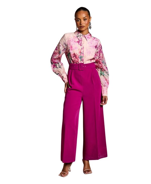 コースト レディース トップス ジャンプスーツ ワイドレッグ Coast Women's Wide Leg Jumpsuit Plum プラム