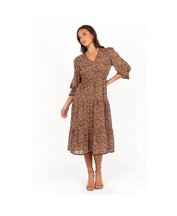 Petal and Pup レディース トップス ワンピース ミディ Petal and Pup Women'simone Midi Dress Camel キャメル