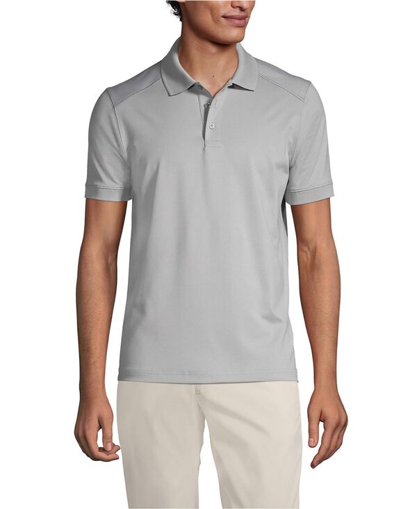 ランズエンド メンズ トップス ポロシャツ Lands' End Men'short Sleeve Rapidry Active Polo Shirt Harbor gray グレー 12,305円