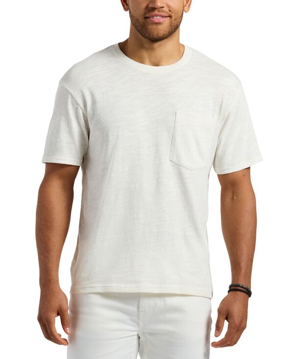 バッファロー・デイビッド・ビトン メンズ トップス Tシャツ クルーネック ニット Buffalo David Bitton Men's Kander Slub Knit Crew Neck T-Shirt Milk