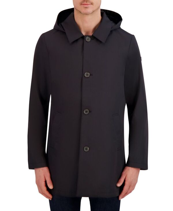 ヴィンスカムート メンズ アウター ジャケット・ブルゾン コート Vince Camuto Men's Rain Tek Transitional Coat With Removable Hood Black ブラック