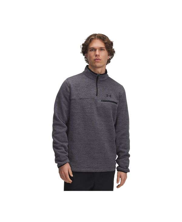 アンダーアーマー メンズ アウター ニット・セーター Under Armour Men's Quarter-Zip Sweater Gray グレー