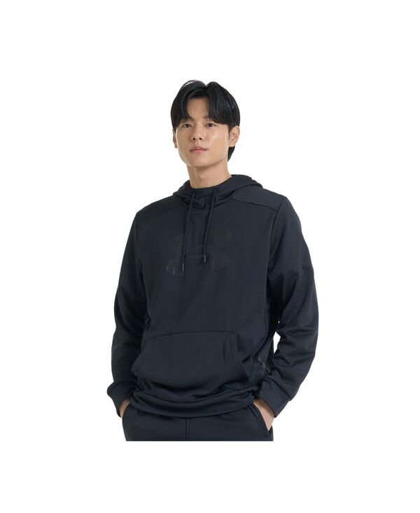 アンダーアーマー メンズ アウター パーカー・スウェット シャツ ロゴ Under Armour Men Big Logo Hooded Sweatshirt Black ブラック